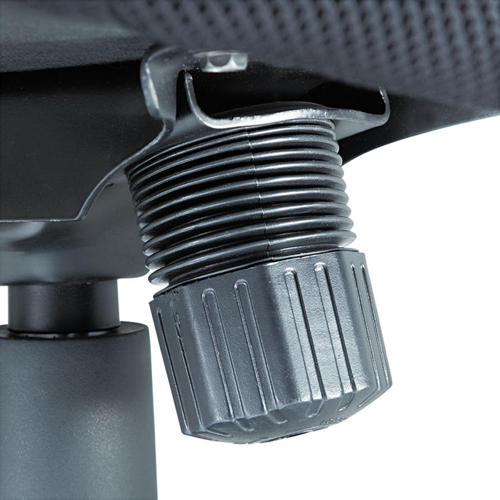 Swivel/Tilt Mesh Mid-Back Chair, Supports up to 250 lbs., Black Seat/Black Back, Black Base