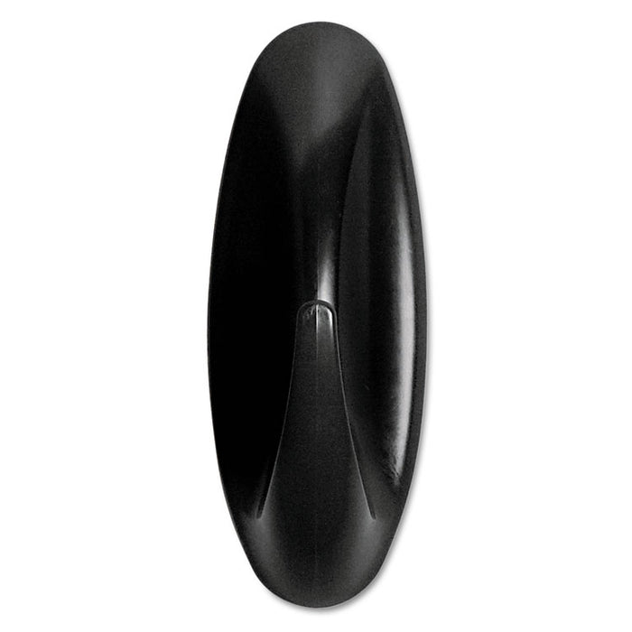 Designer Hooks, Plastic, Black, 3 lb Cap, 2 Hooks and 4 Strips/Pack