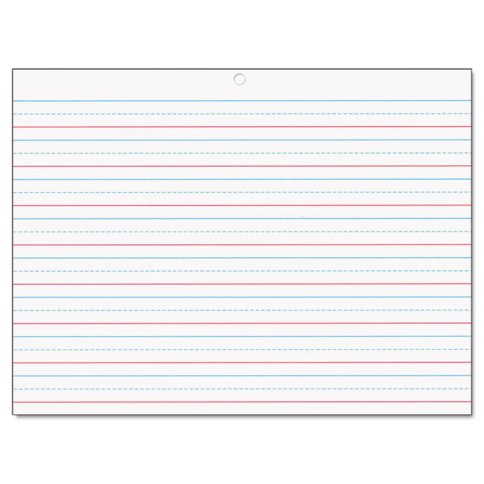 Multi-Sensory Handwriting Tablet, 5/8" Long Rule, 8 x 10.5, 40/Pad