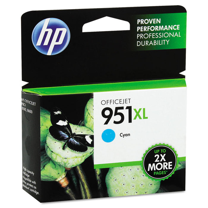 HP 951XL, (CN046AN) High-Yield Cyan Original Ink Cartridge