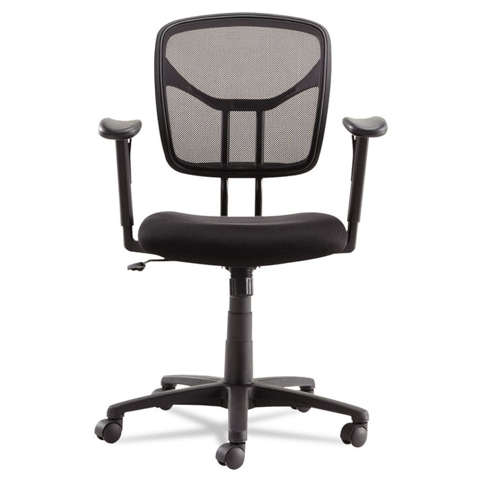 Swivel/Tilt Mesh Task Chair with Adjustable Arms, Supports Up to 250 lb, 17.72" to 22.24" Seat Height, Black