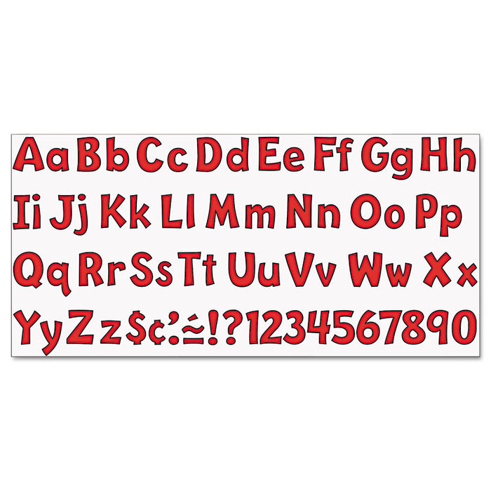 Ready Letters Playful Combo Set, Red, 4"h, 216/Set