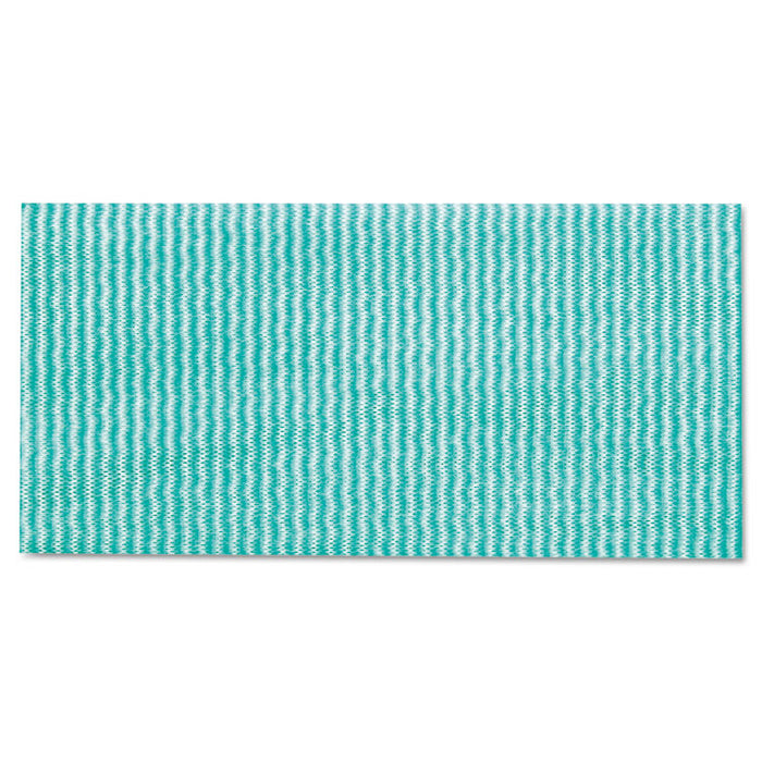 Wet Wipes, 14 x 21, White/Green, 100 Towels/Pack, 9/Carton