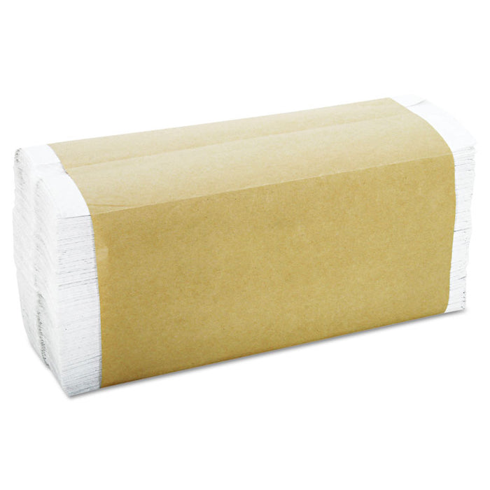 C-Fold Towels, 10.13" x 11", White, 200/Pack, 12 Packs/Carton