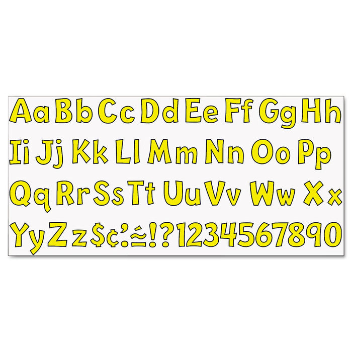 Ready Letters Playful Combo Set, Yellow, 4"h, 216/Set