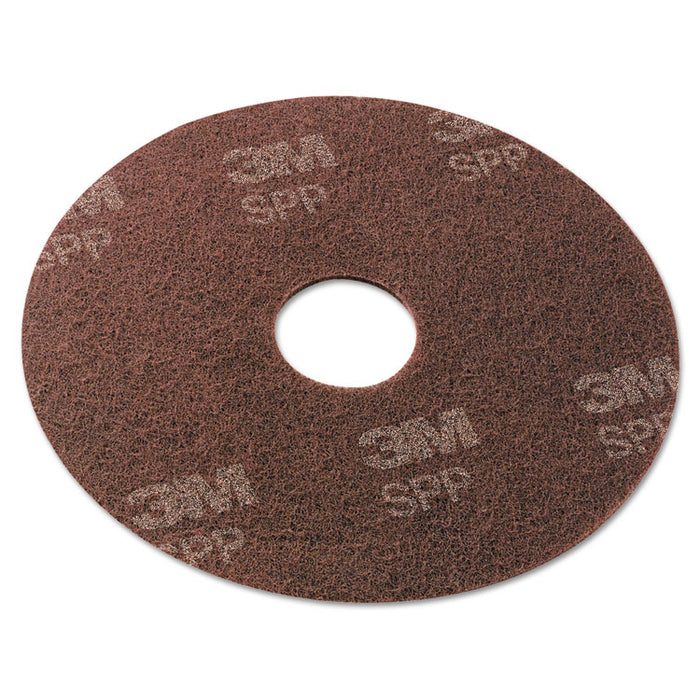 Surface Preparation Pad, 13" Diameter, Maroon, 10/Carton