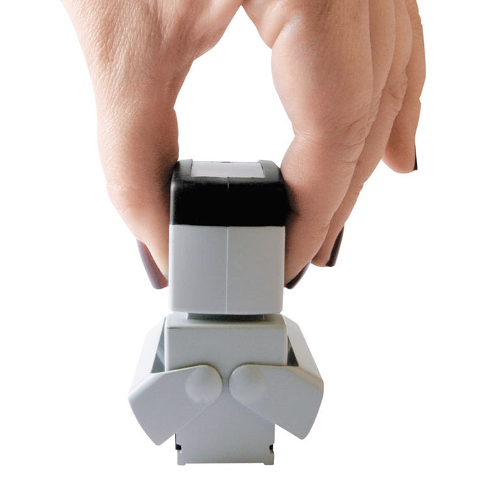 Pre-Inked Shutter Stamp, Red, REVISED, 1 5/8 x 1/2