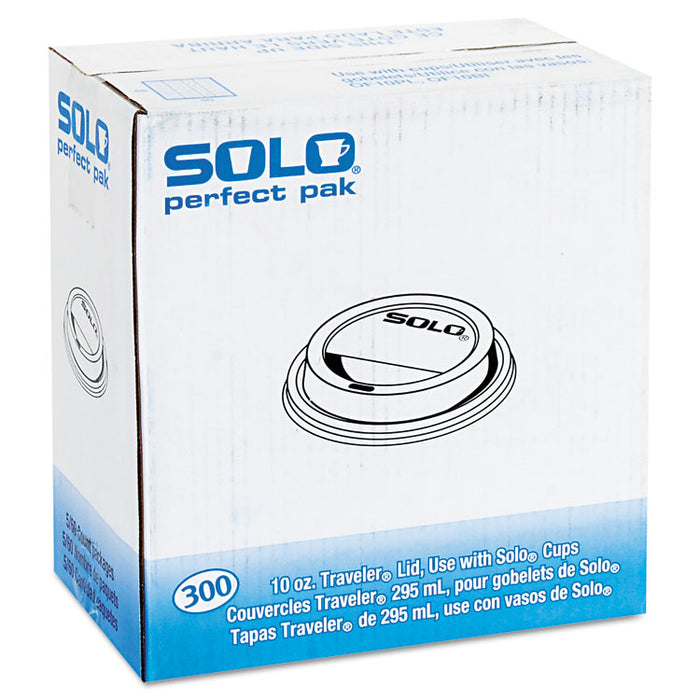 Traveler Cappuccino Style Dome Lid, White, 300/Carton