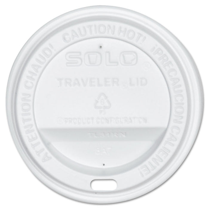 Traveler Cappuccino Style Dome Lid, White, 300/Carton