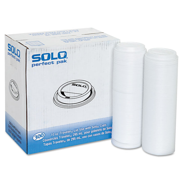 Traveler Cappuccino Style Dome Lid, White, 300/Carton