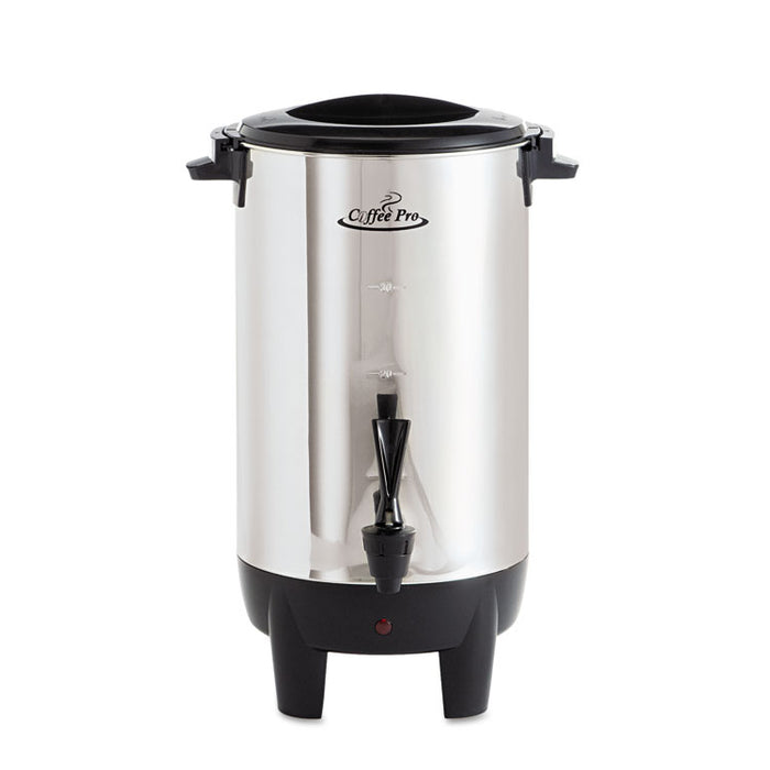 30-Cup Percolating Urn, Stainless Steel