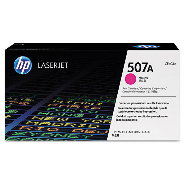 HP 507A, (CE403A-G) Magenta Original LaserJet Toner Cartridge for US Government