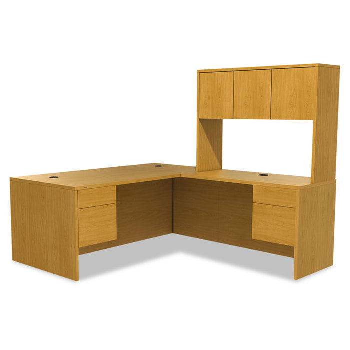 10500 Series "L" Workstation Single Pedestal Desk with 3/4 Height Pedestal, 72" x 36" x 29.5", Harvest