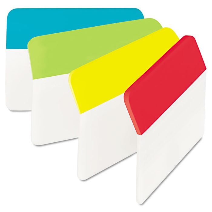 2" Angled Tabs, 1/5-Cut Tabs, Assorted Colors, 2" Wide, 24/Pack