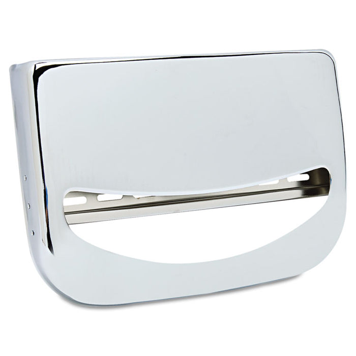 Toilet Seat Cover Dispenser, 16 x 3 x 11.5, Chrome