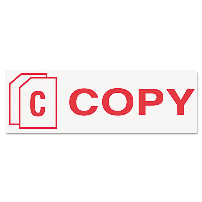 Pre-Inked Shutter Stamp, Red, COPY, 1 5/8 x 1/2
