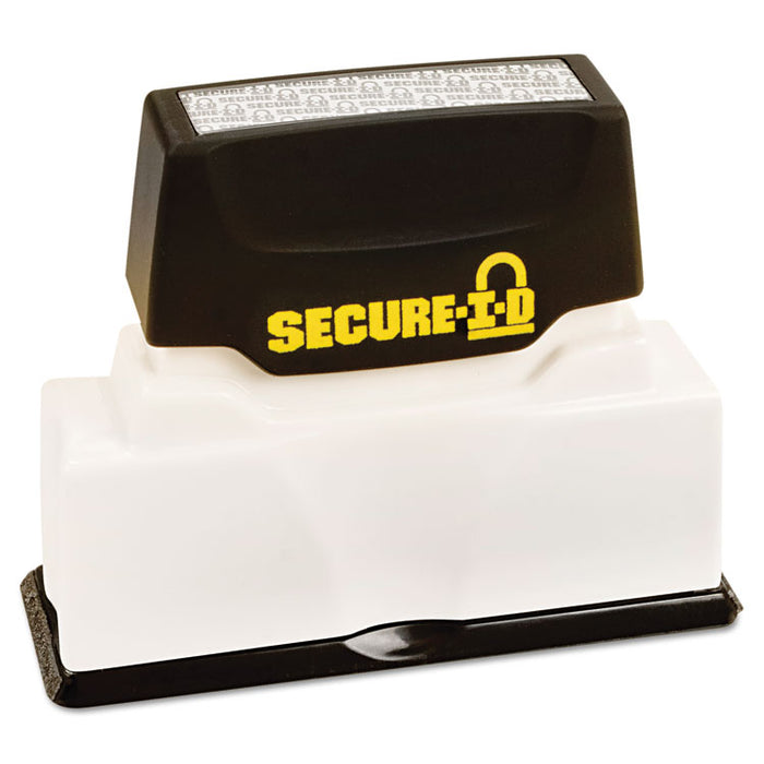 Secure-I-D Security Stamp, Obscures Area 2 1/2 x 5/16, Black