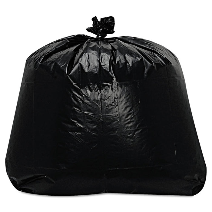 Low-Density Can Liners, 56 gal, 1.6 mil, 23" x 47", Black, 100/Carton