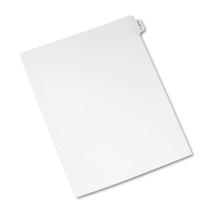 Avery-Style Preprinted Legal Side Tab Divider, Exhibit K, Letter, White, 25/Pack