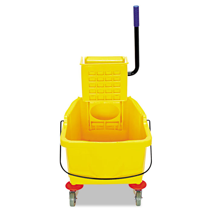 Side-Press Bucket/Wringer Combo, 8.75 gal, Yellow