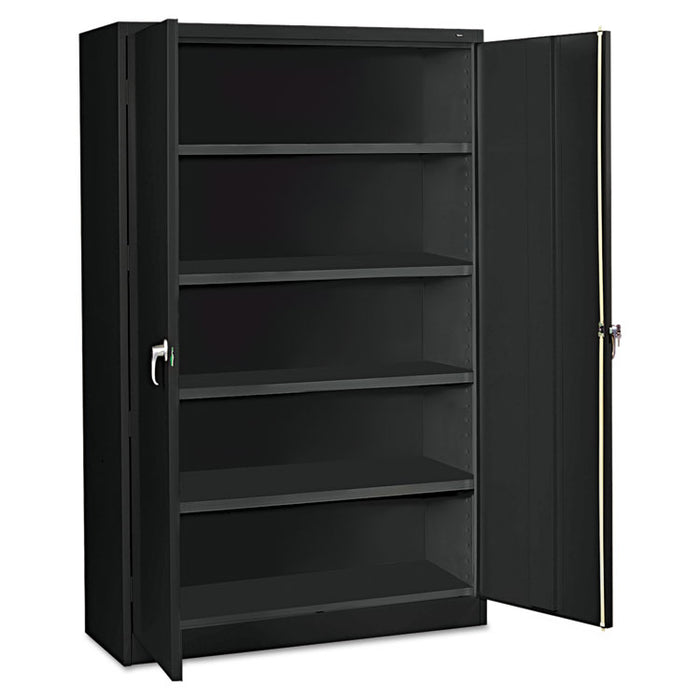 Assembled Jumbo Steel Storage Cabinet, 48w x 18d x 78h, Black