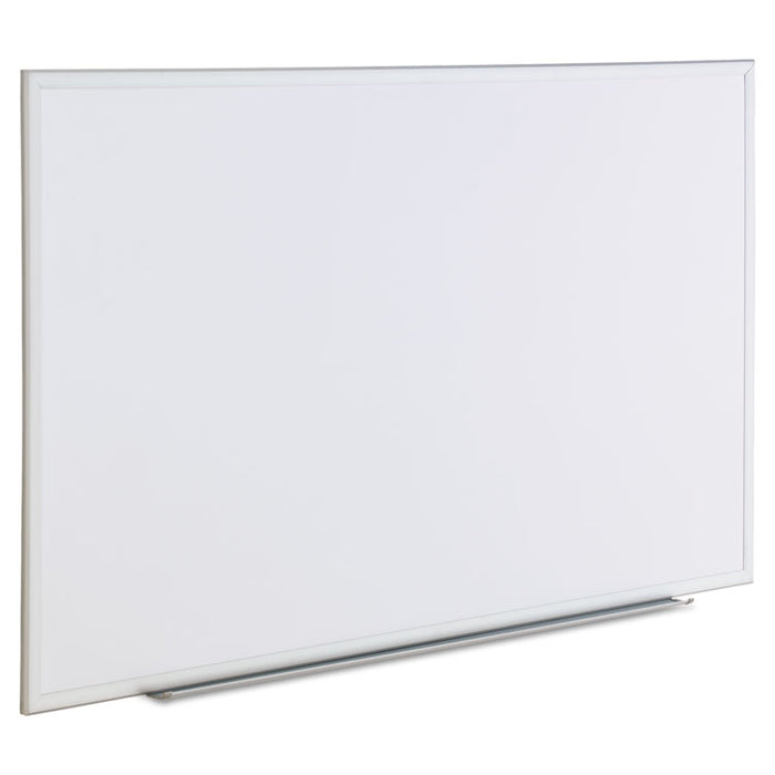 Dry Erase Board, Melamine, 60 x 36, Satin-Finished Aluminum Frame
