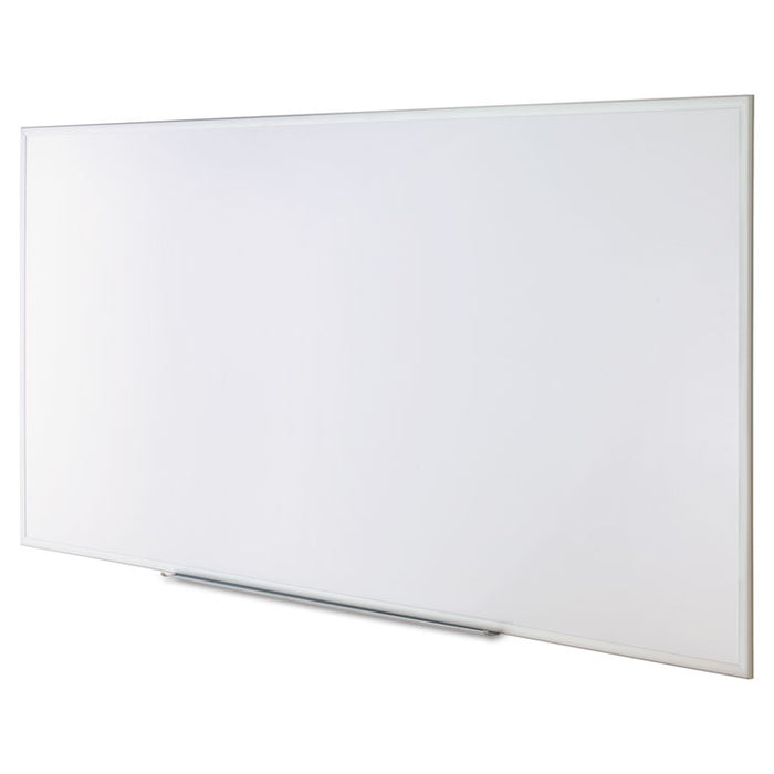 Dry Erase Board, Melamine, 96 x 48, Satin-Finished Aluminum Frame