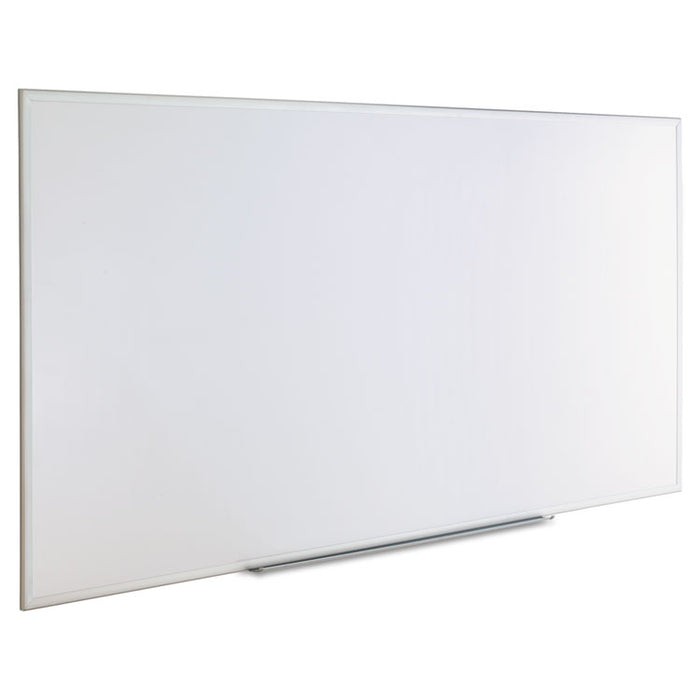 Dry Erase Board, Melamine, 96 x 48, Satin-Finished Aluminum Frame