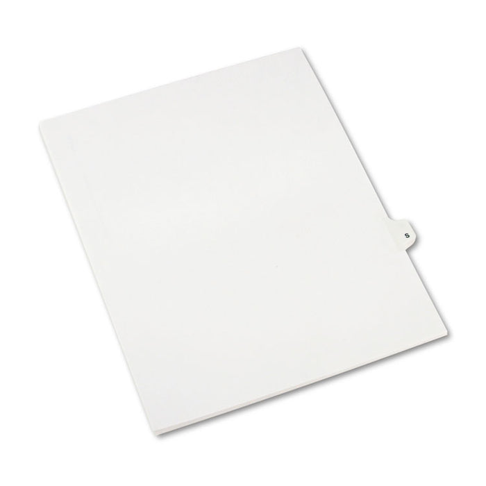 Preprinted Legal Exhibit Side Tab Index Dividers, Avery Style, 26-Tab, S, 11 x 8.5, White, 25/Pack, (1419)