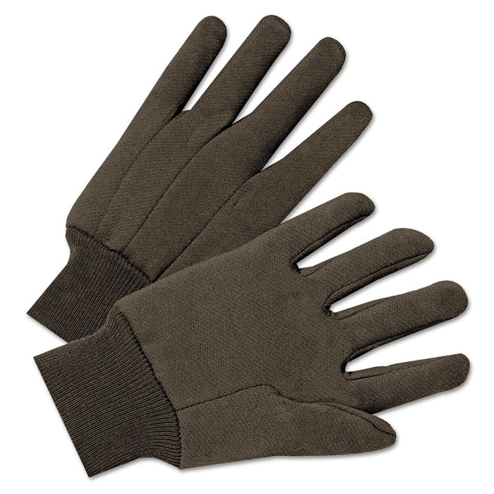 Jersey General Purpose Gloves, Brown, 12 Pairs