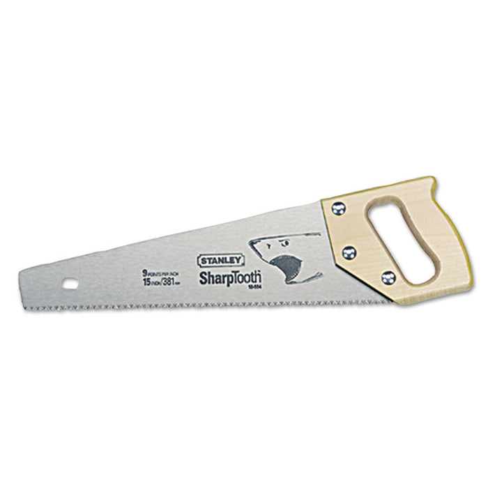 Short Cut Tool Box Saw, 15in Length, 9 Points Per Inch