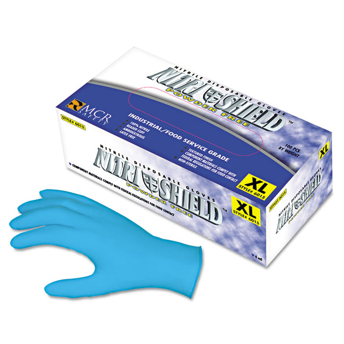 Disposable Nitrile Gloves, Large, 4 mil, Powder-Free