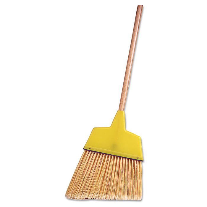 Angle Broom, Flagged Plastic Bristles, 7-1/2" - 6" Bristles, 54" Length