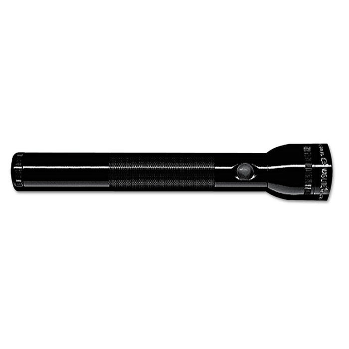 Standard Flashlight, 2 D Batteries (Sold Separately), Black