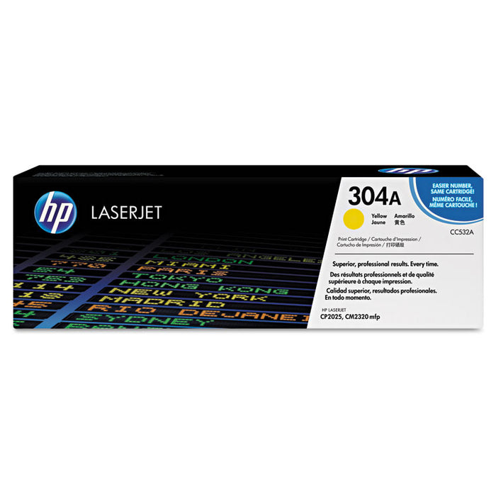 HP 304A, (CC532A-G) Yellow Original LaserJet Toner for US Government