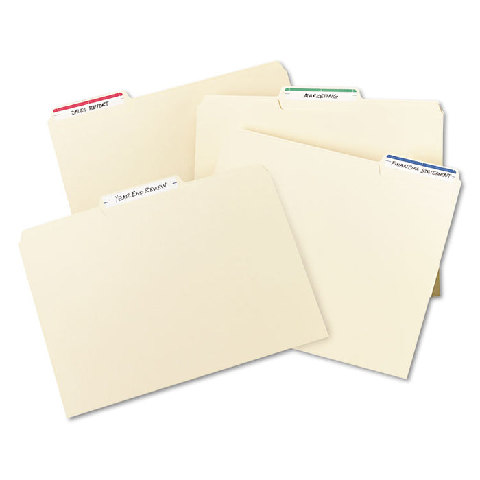 Printable 4" x 6" - Permanent File Folder Labels, 0.69 x 3.44, White, 7/Sheet, 36 Sheets/Pack, (5200)