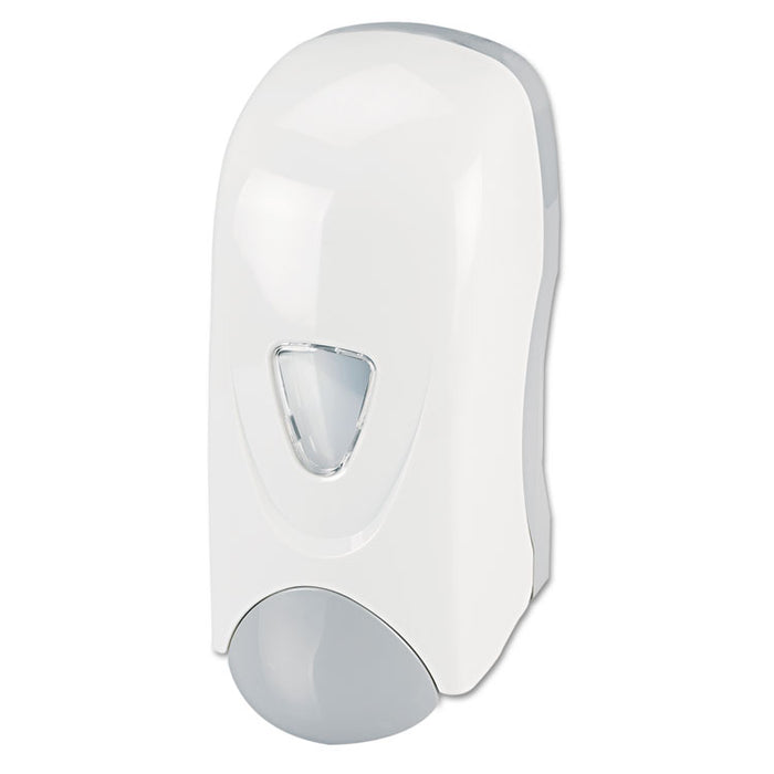Foam-eeze Bulk Foam Soap Dispenser with Refillable Bottle, 1000 mL, 4.88" x 4.75" x 11", White/Gray