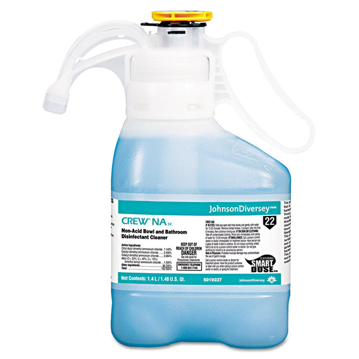 Crew Non-Acid Bowl and Bathroom Disinfectant Cleaner, Floral, 47.3 oz, 2/Carton