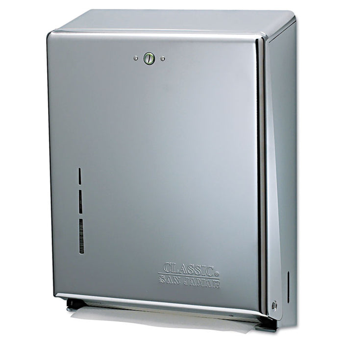 C-Fold/Multifold Towel Dispenser, 11.38 x 4 x 14.75, Chrome