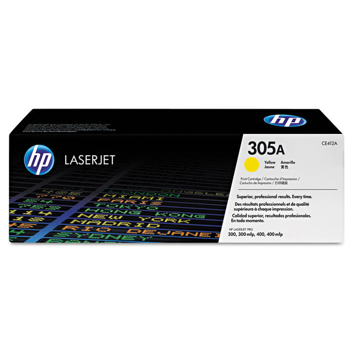 HP 305A, (CE412A-G) Yellow Original LaserJet Toner Cartridge for US Government