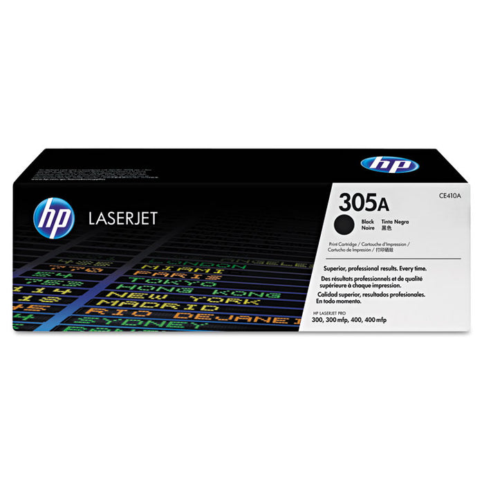HP 305A, (CE410A) Black Original LaserJet Toner Cartridge