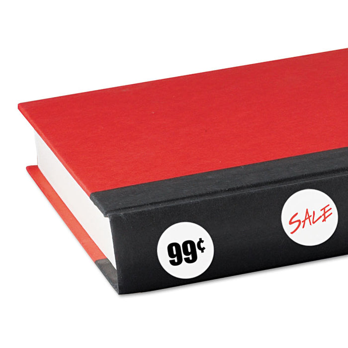 Removable Multi-Use Labels, Inkjet/Laser Printers, 0.75" dia., White, 24/Sheet, 42 Sheets/Pack, (5408)