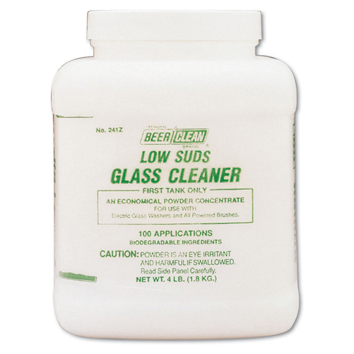 Beer Clean Glass Cleaner, Unscented, Powder, 4 lb. Container