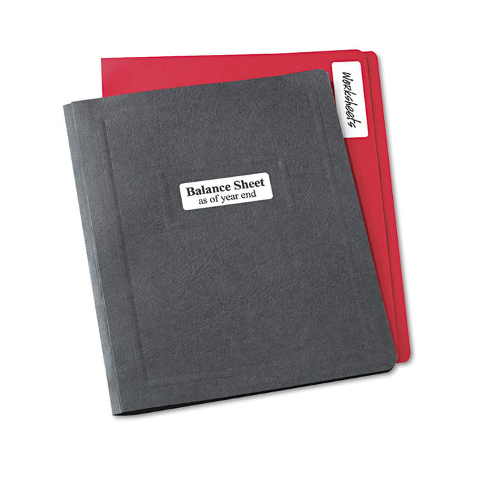 Removable Multi-Use Labels, Inkjet/Laser Printers, 1 x 3, White, 5/Sheet, 50 Sheets/Pack