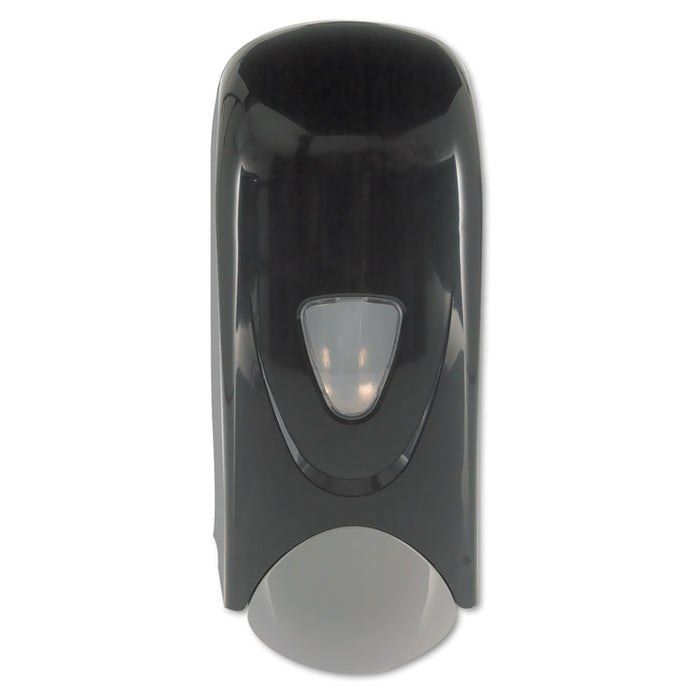 Foam-eeze Bulk Foam Soap Dispenser with Refillable Bottle, 1000 mL, 4.88" x 4.75" x 11", Black/Gray