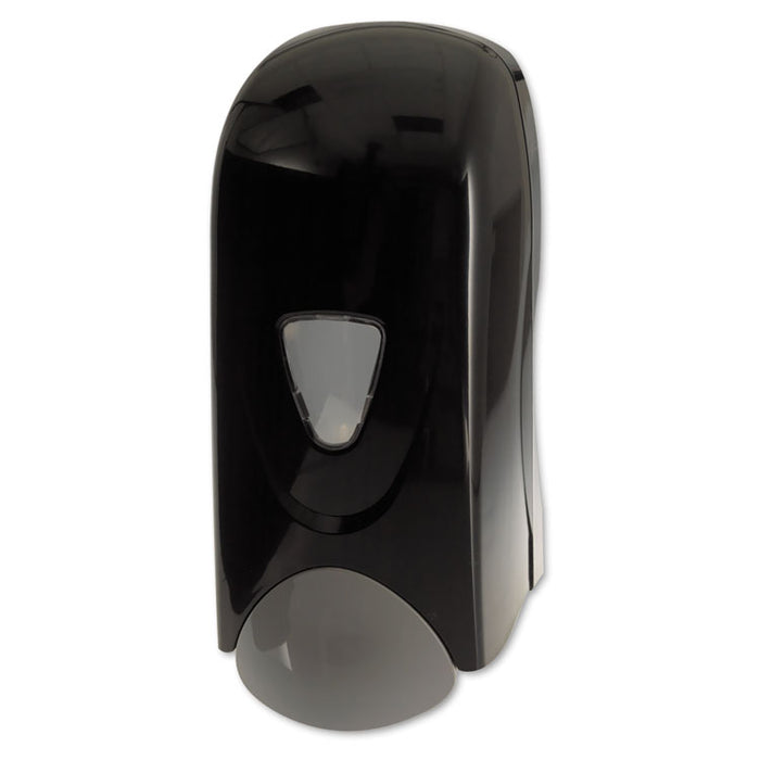 Foam-eeze Bulk Foam Soap Dispenser with Refillable Bottle, 1000 mL, 4.88" x 4.75" x 11", Black/Gray