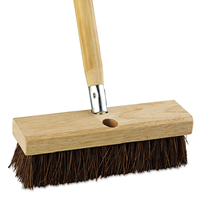 Deck Brush Head, 10" Wide, Palmyra Bristles