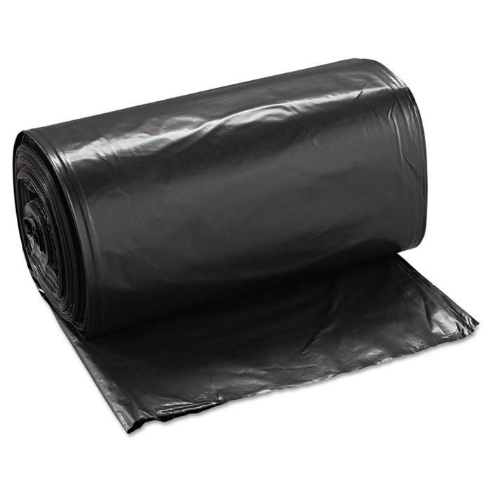 Low Density Repro Can Liners, 60 gal, 1.6 mil, 38" x 58", Black, 10 Bags/Roll, 10 Rolls/Carton