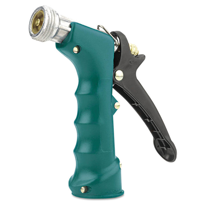 Insulated Grip Nozzle, Pistol-Grip, Zinc/Brass/Rubber, Green
