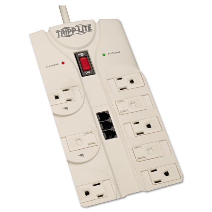 Protect It! Computer Surge Protector, 8 Outlets, 8 ft Cord, 3150 Joules, TAA
